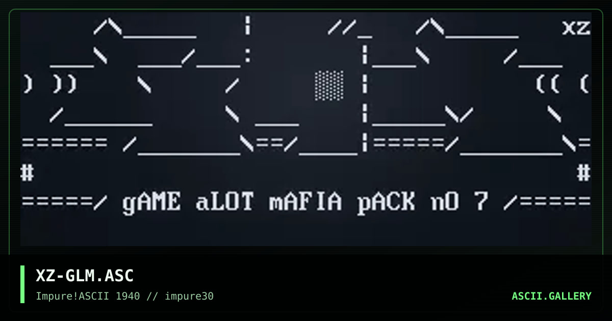 XZ-GLM.ASC, by xzip, 2002