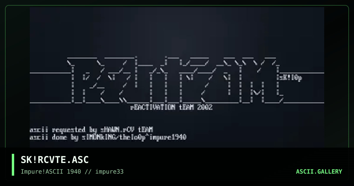 SK!RCVTE.ASC, by simonking, 2002