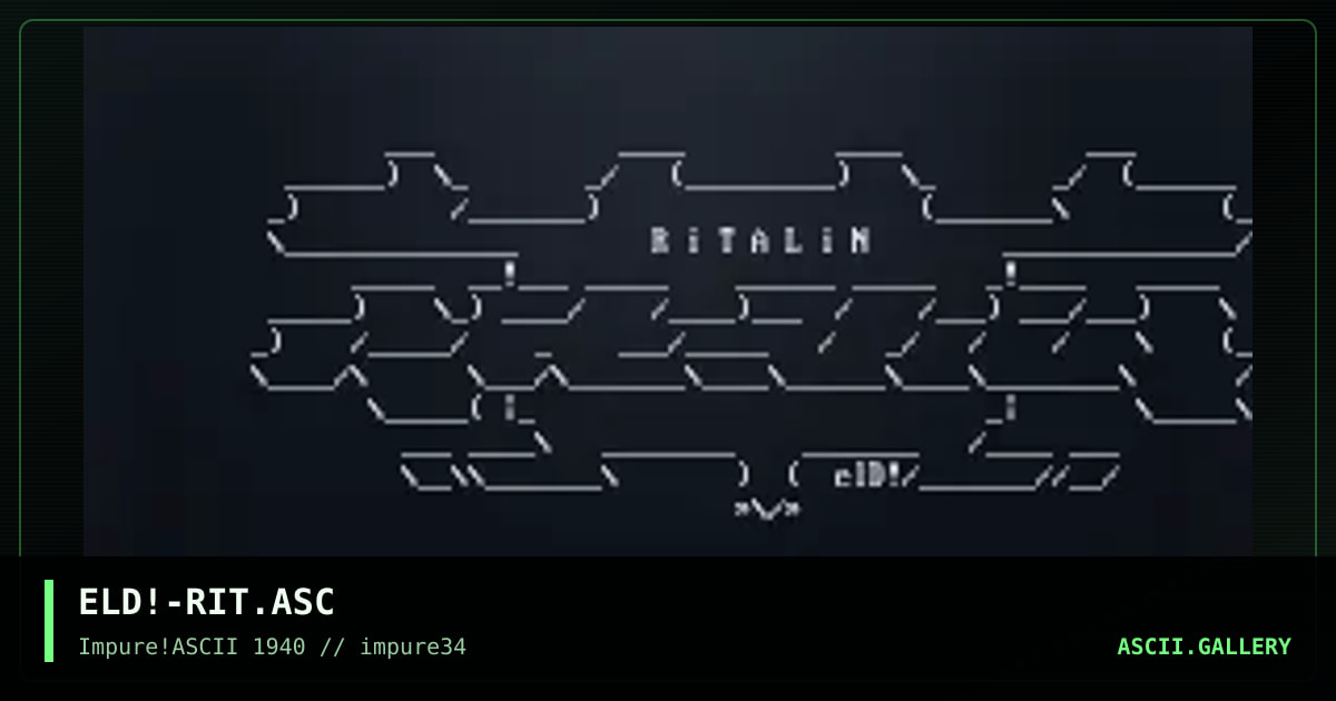 ELD!-RIT.ASC, by elend, 2003