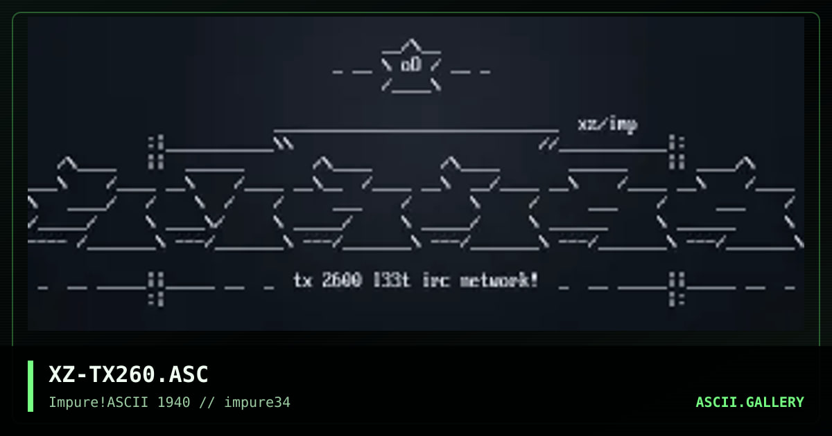 XZ-TX260.ASC, by xzip, 2003