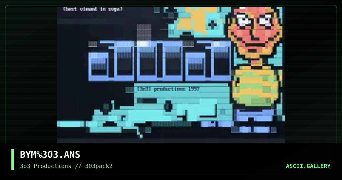 [3o3] productions, by big yellow man, 1997