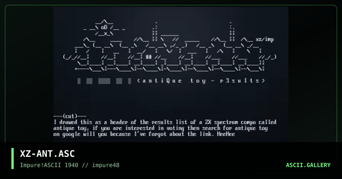 XZ-ANT.ASC, by xzip, 2004