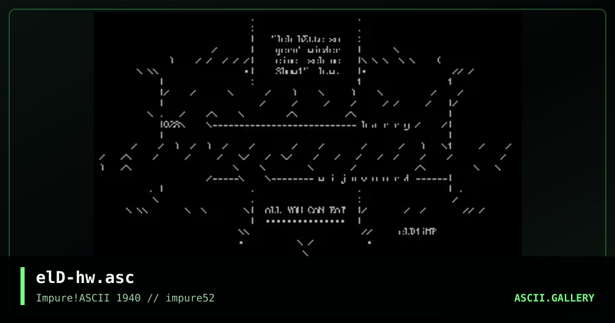 elD-hw.asc, by elend, 2006