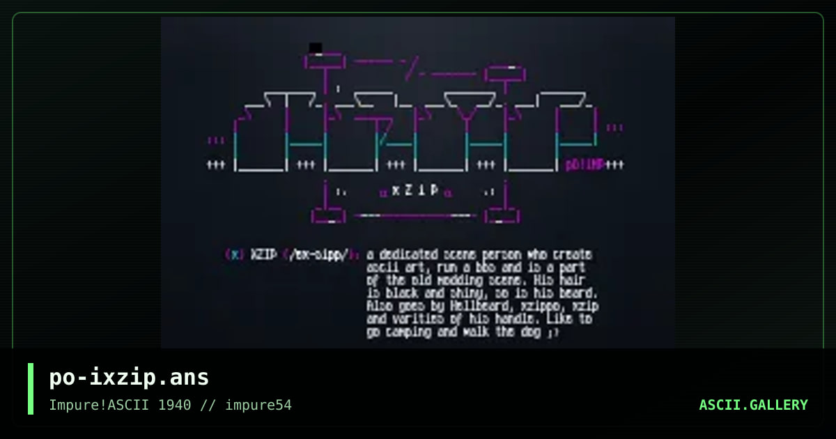 po-ixzip.ans, by pogue, 2014