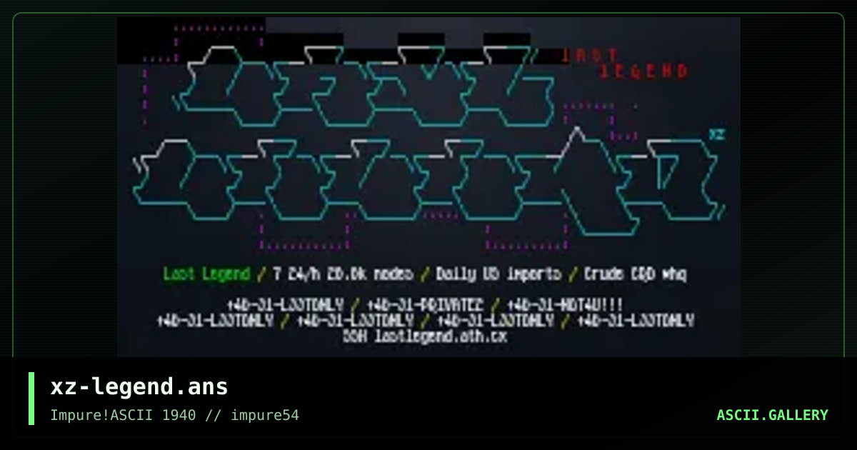 xz-legend.ans, by xzip, 2014