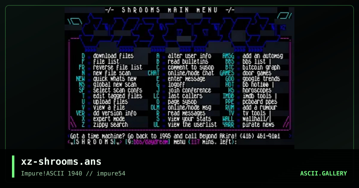 xz-shrooms.ans, by xzip, 2014