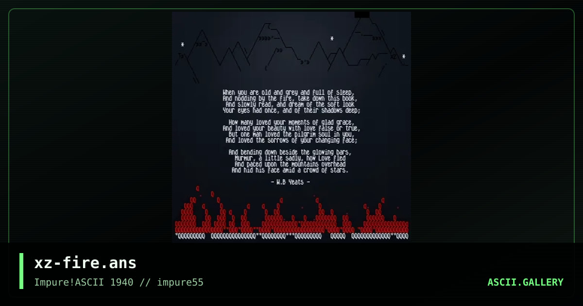 xz-fire.ans, by hellbeard, 2014