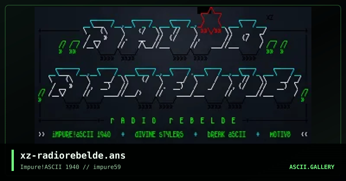 xz-radiorebelde.ans, by xzip, 2015