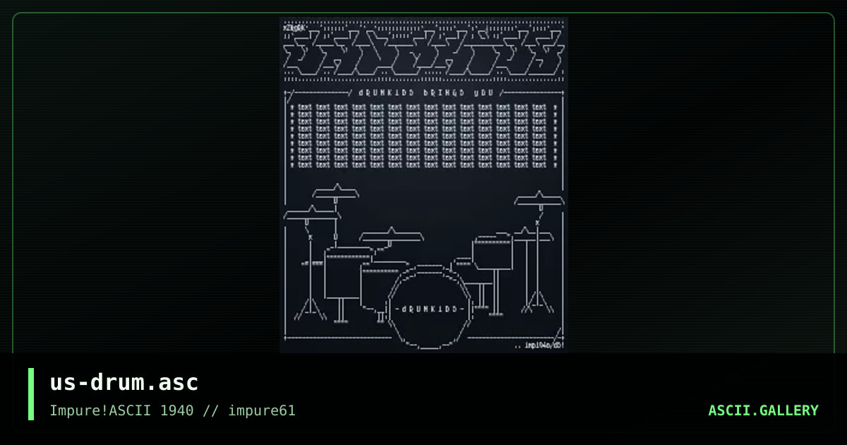 us-drum.asc, by hellbeard, griskokare, 2016