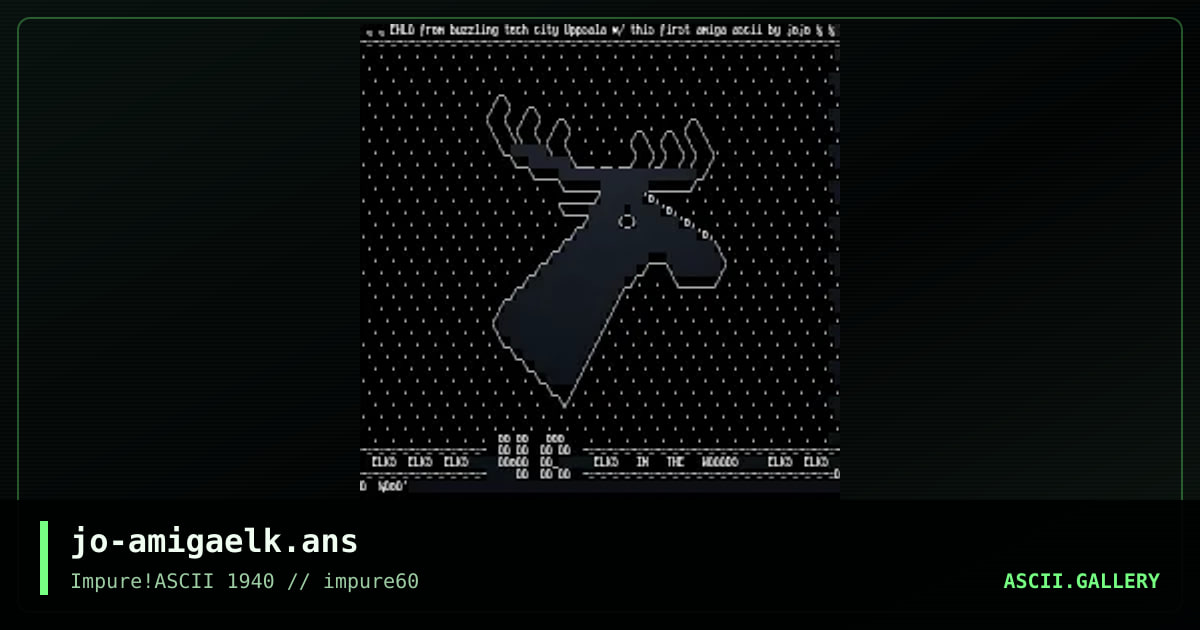 Elks in the wooods, by jojo, 2016