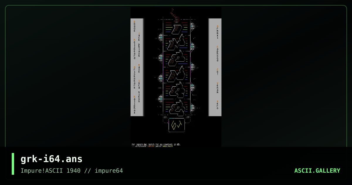 grk-i64.ans, by griskokare, 2017