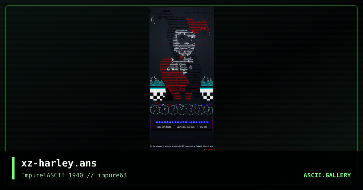xz-harley.ans, by hellbeard, 2016
