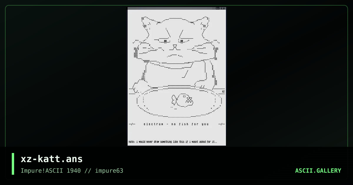 xz-katt.ans, by hellbeard, 2016