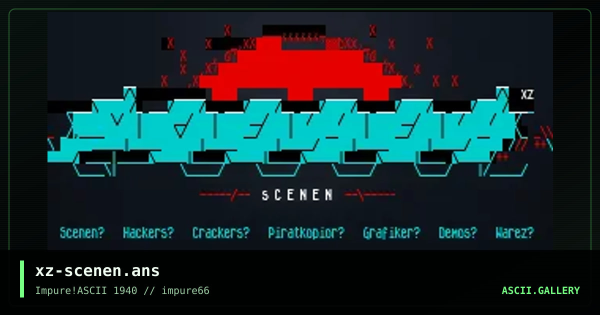 xz-scenen.ans, by hellbeard, 2017