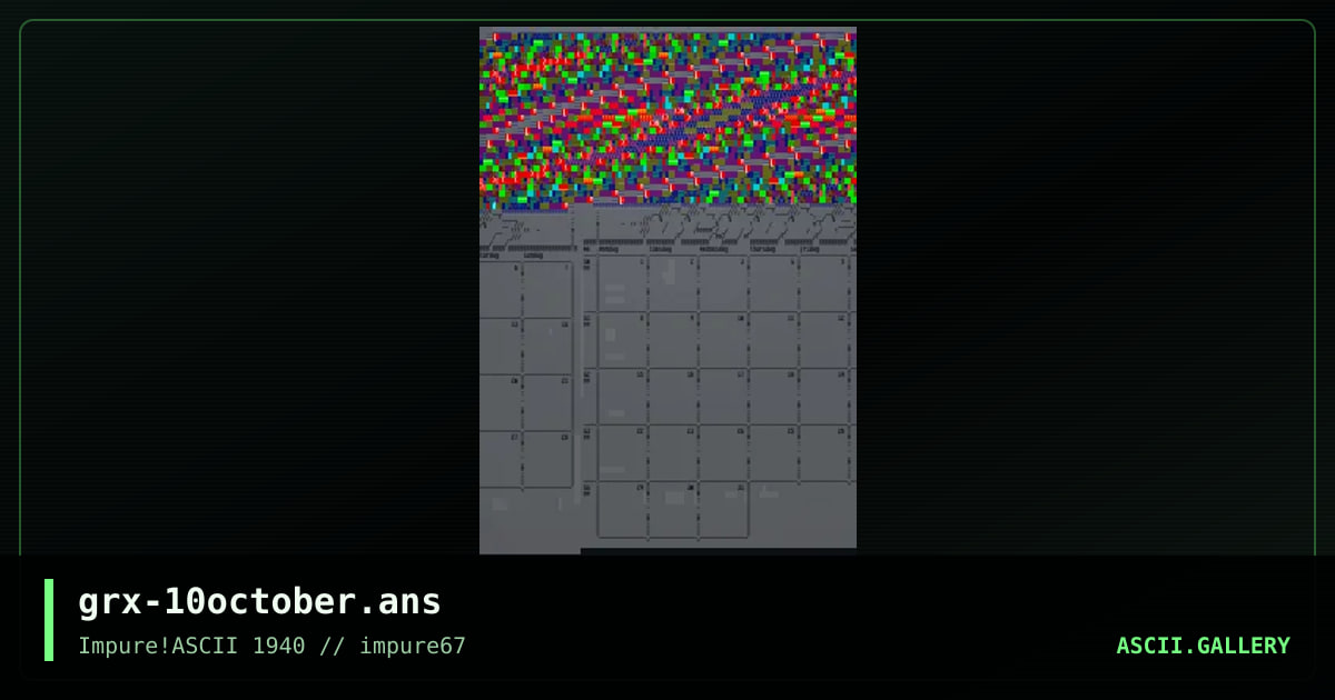 October, by grmmxi, 2017