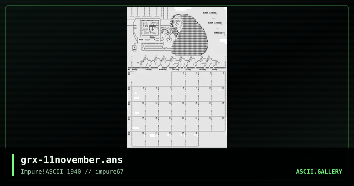 November, by grmmxi, 2017