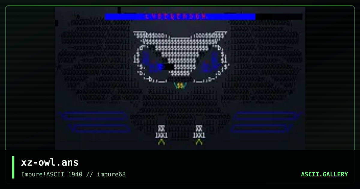xz-owl.ans, by hellbeard, 2018