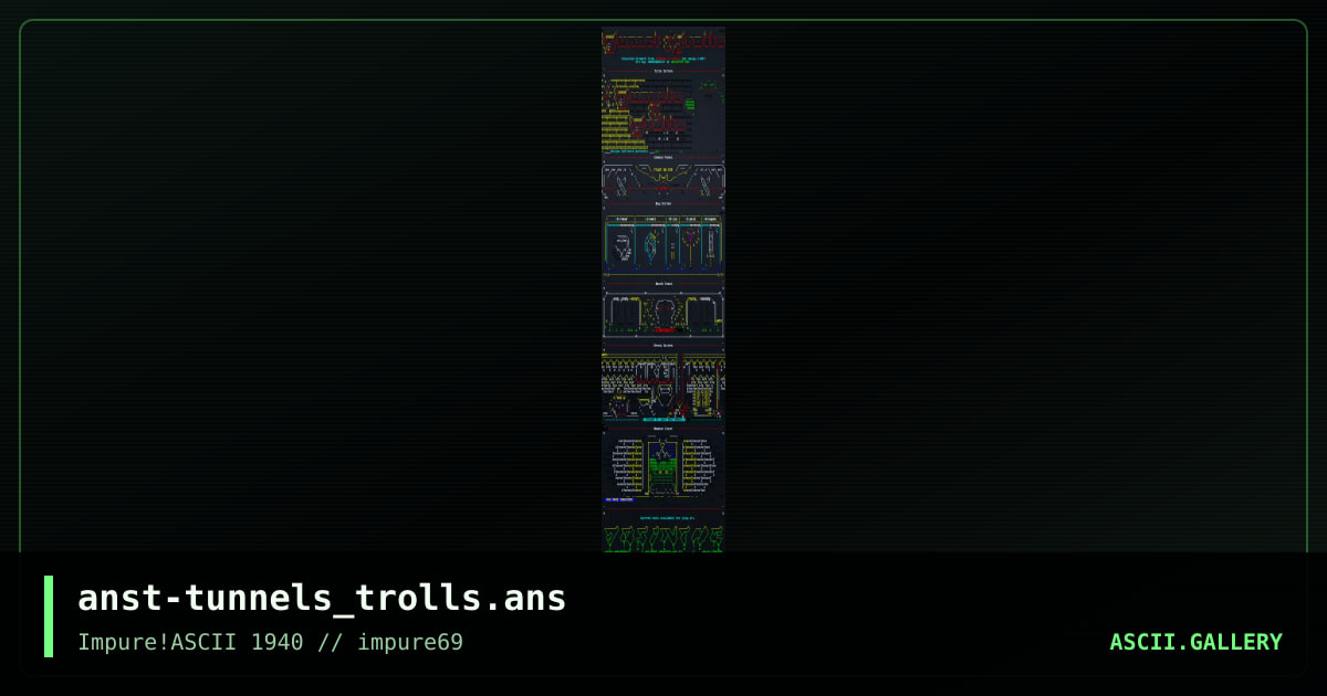 Tunnels & Trolls Selected Art, by anachronist, 2018