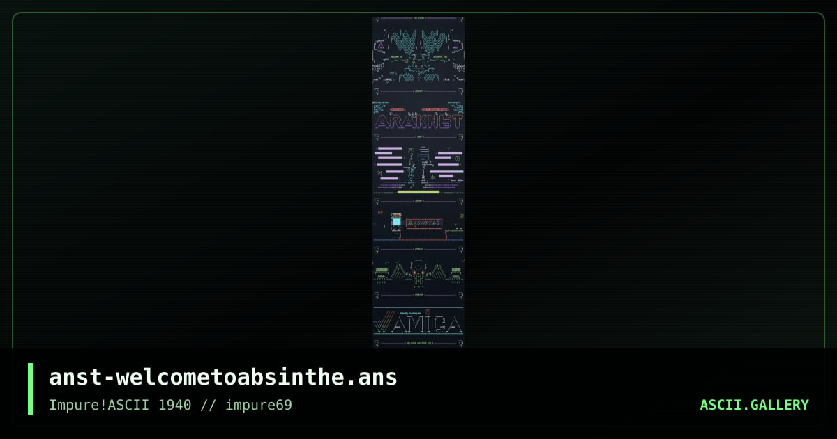anst-welcometoabsinthe.ans, by anachronist, 2018
