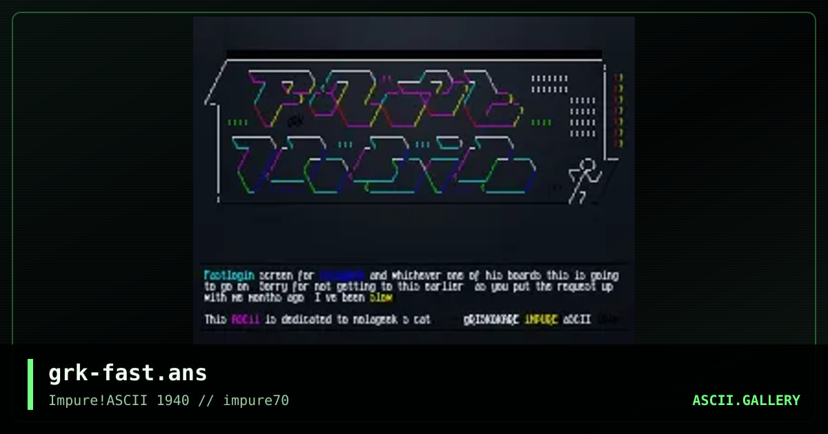 grk-fast.ans, by griskokare, 2018