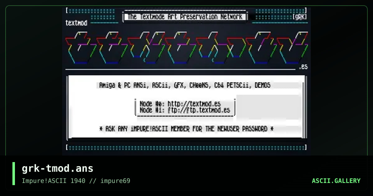 grk-tmod.ans, by griskokare, 2018