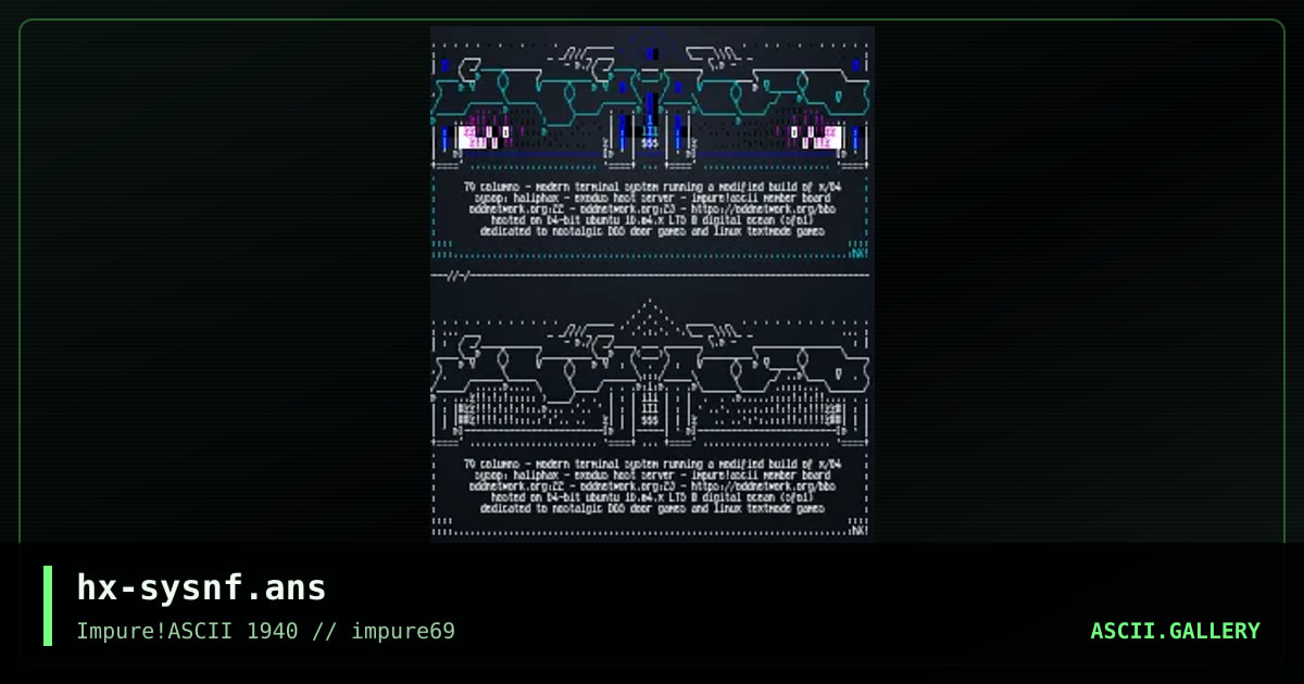 sysinfo, by haliphax, 2018