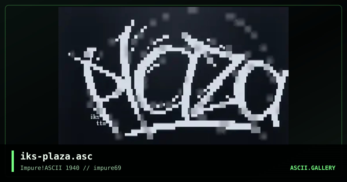 iks-plaza.asc, by irokos, 2018