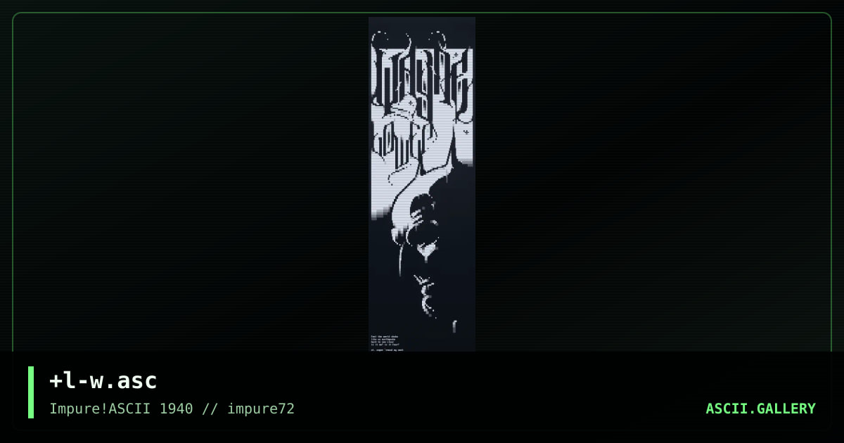 +l-w.asc, by 2o, 2019