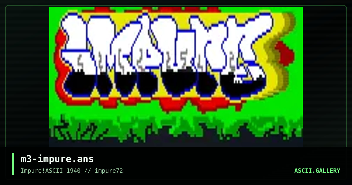 m3-impure.ans, by m3sk, 2019