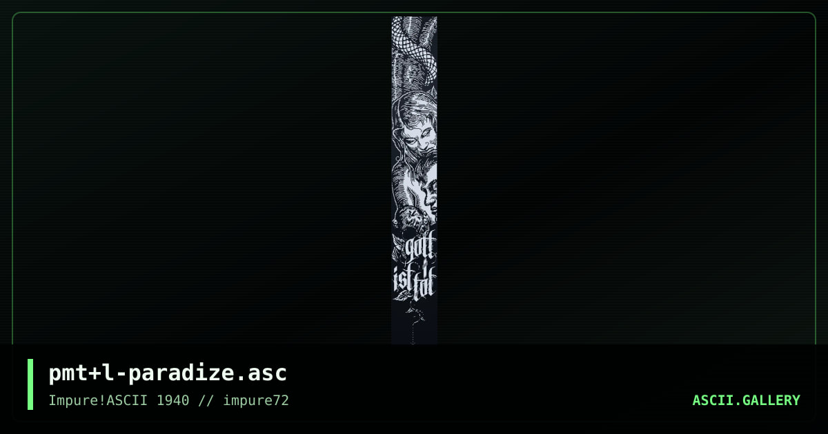 pmt+l-paradize.asc, by prismate, 2o, 2019