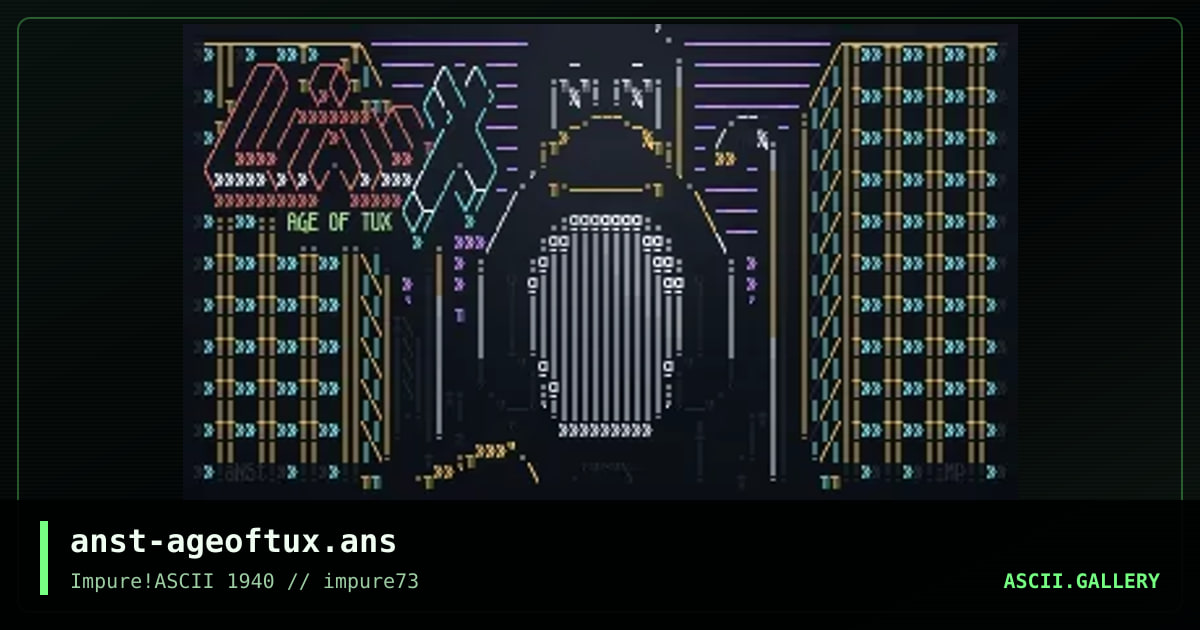 Age of Tux, by anachronist, 2019