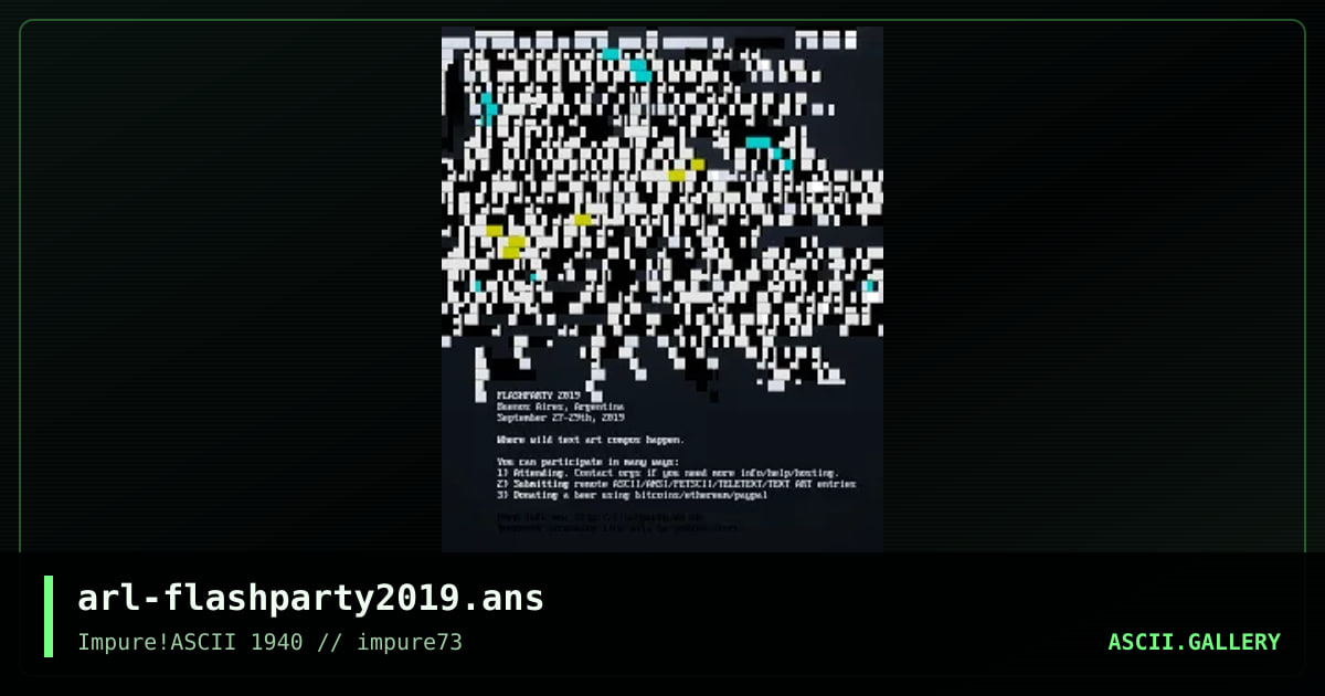 Flashparty 2019, by arlequin, 2019