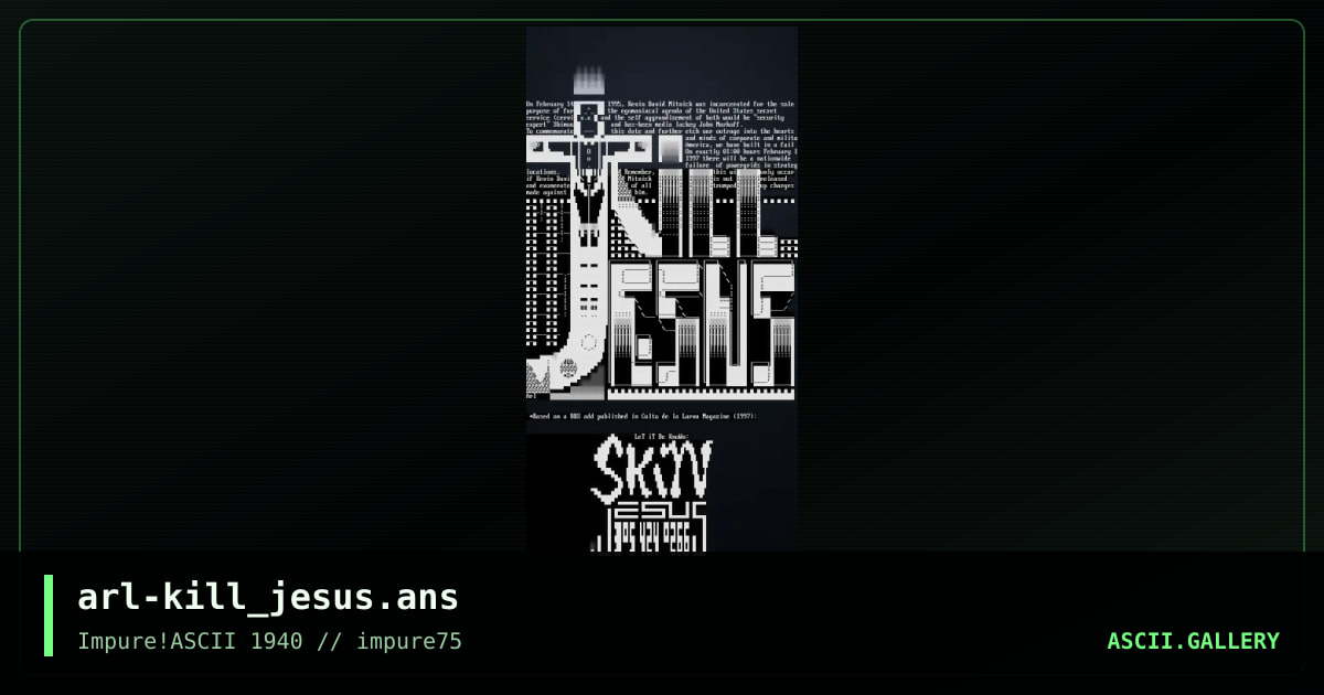 arl-kill_jesus.ans, by arlequin, 2019