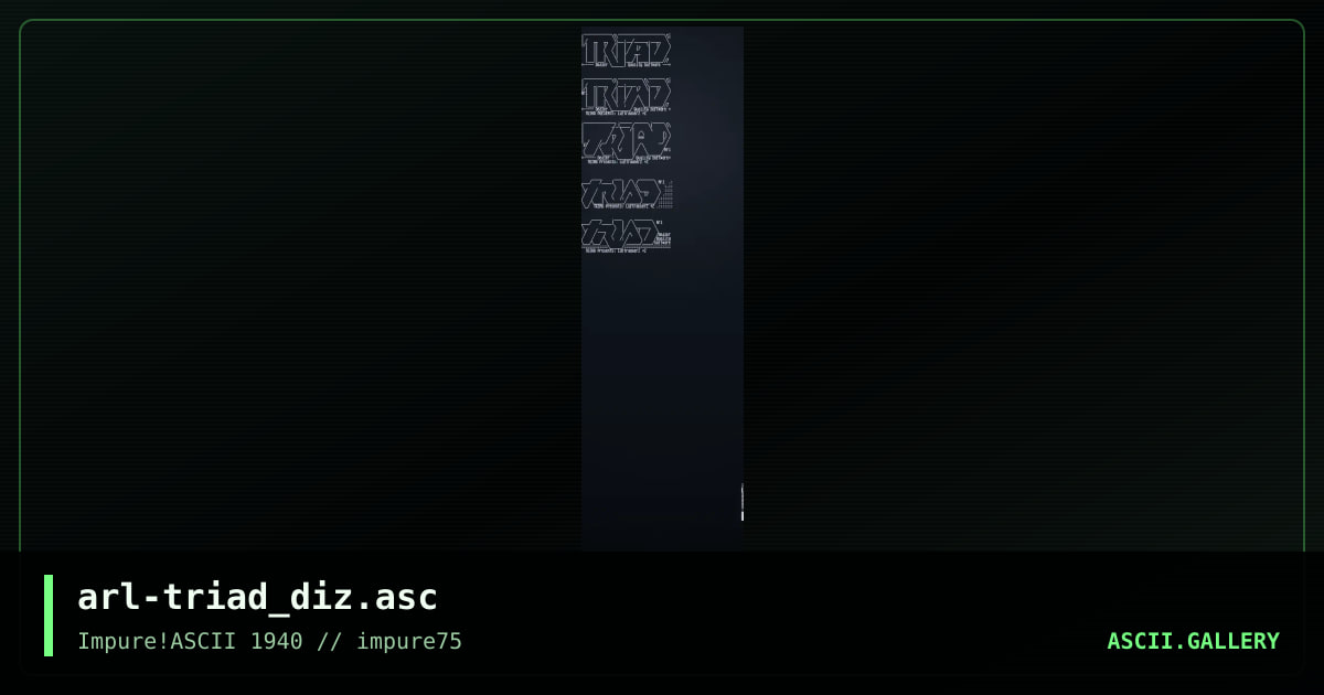 arl-triad_diz.asc, by arlequin, 2019