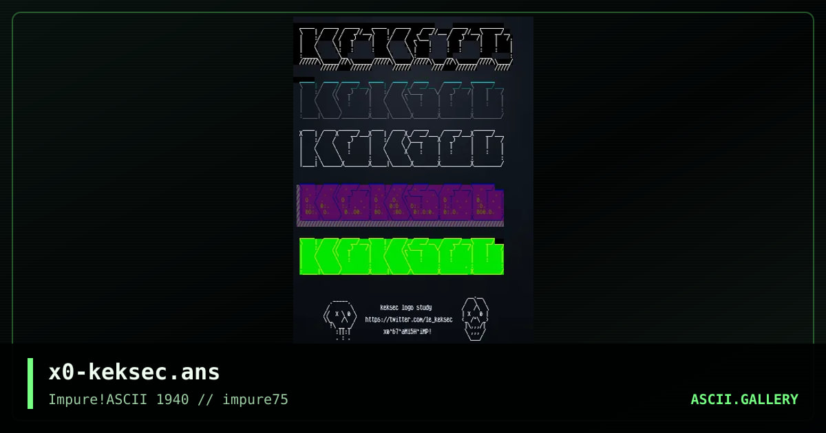 keksec, by xer0, 2019