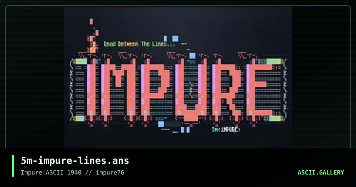 5m-impure-lines.ans, by smooth, 2020
