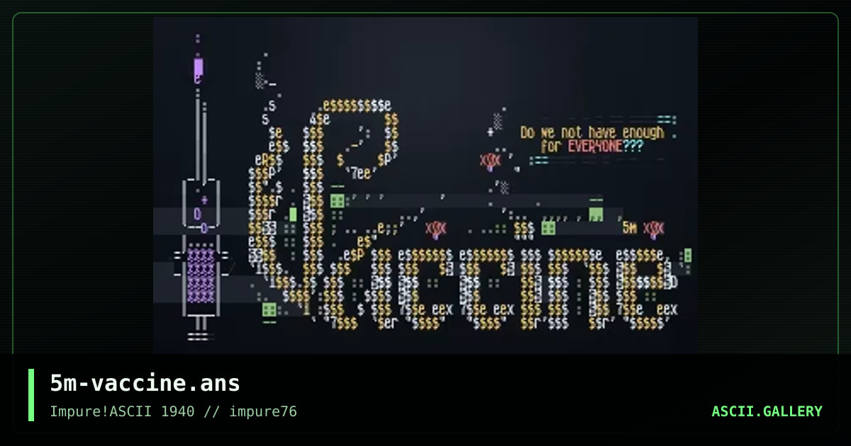 Vaccine, by smooth, 2020