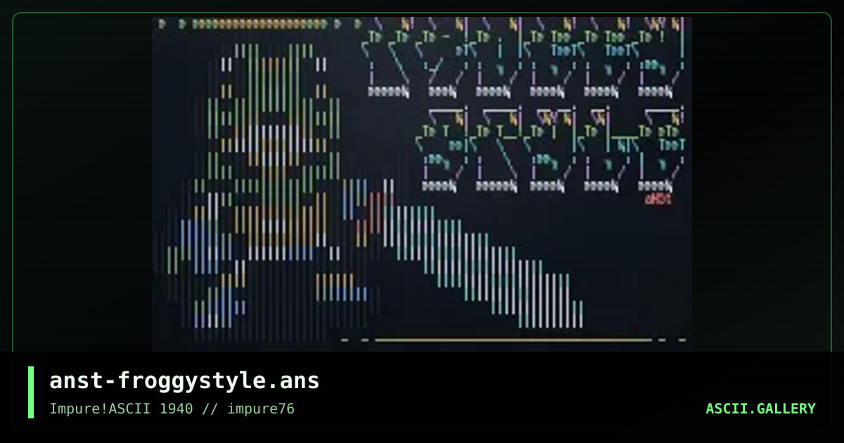 Froggy Style, by anachronist, 2020