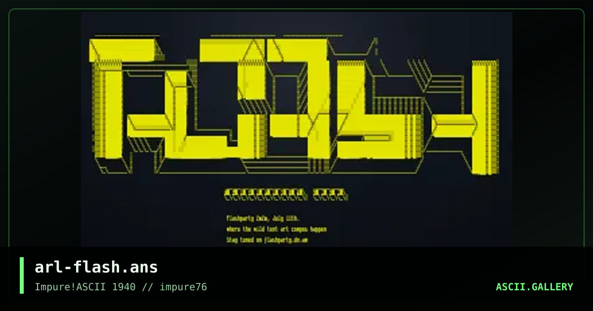 arl-flash.ans, by arlequin, 2020