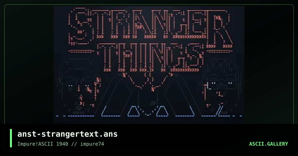 Stranger Text, by anachronist, 2019