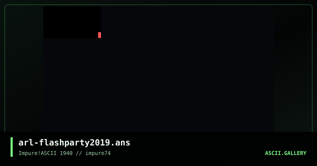 arl-flashparty2019.ans, by arlequin, 2019