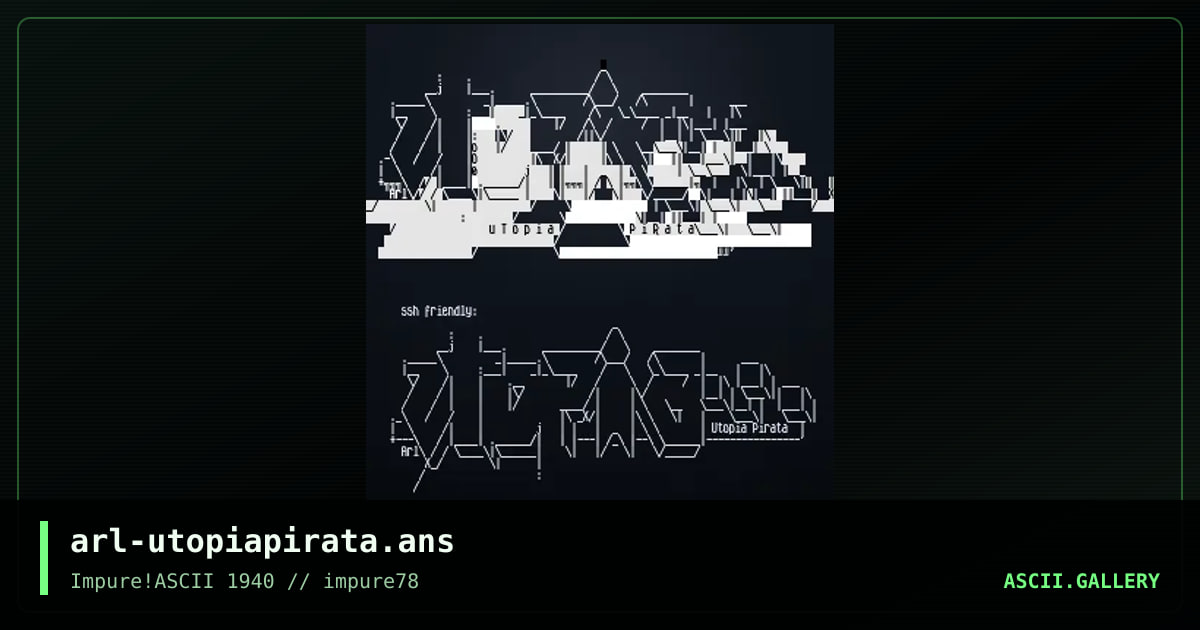 arl-utopiapirata.ans, by arlequin, 2020