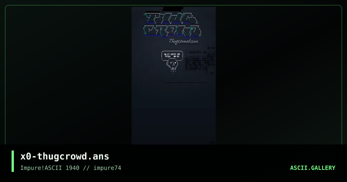 thugcrowd logo, by xer0, 2019