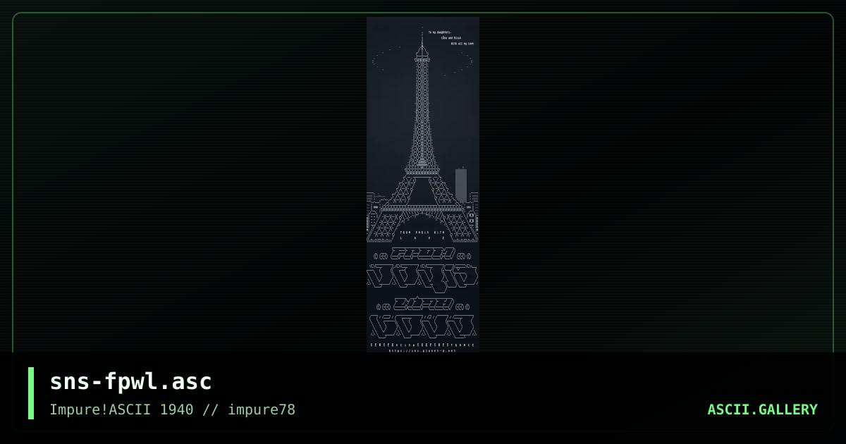 from paris with love, by senser, 2020
