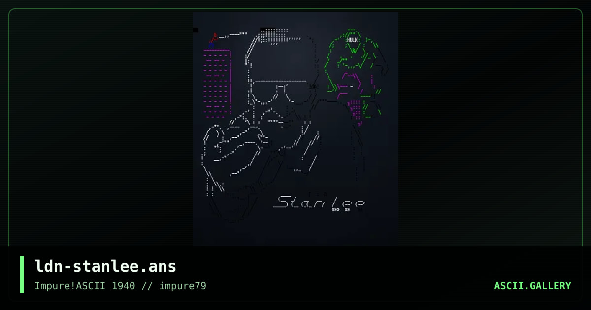 ldn-stanlee.ans, by lord nikon, 2021