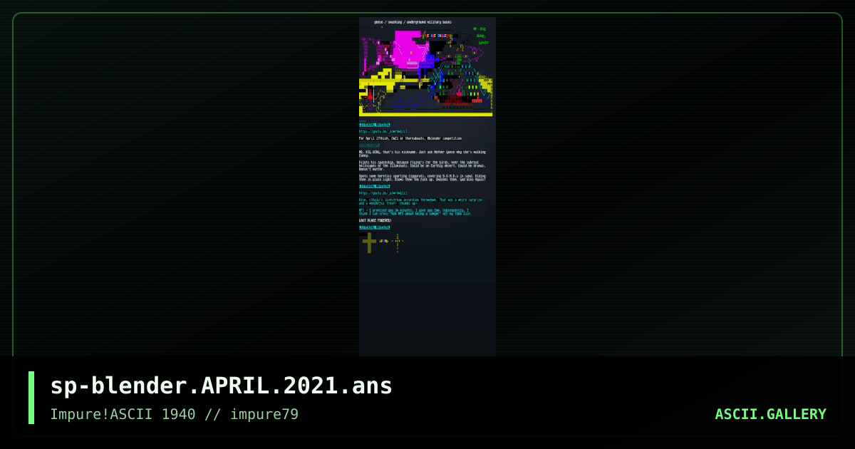 blender april 2021 entry, by spinsane, 2021