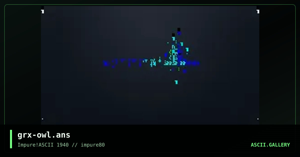 grx-owl.ans, by synkedam, 2021