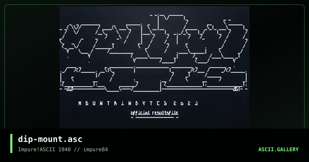 mountainbytes 2023, by dipswitch, 2023