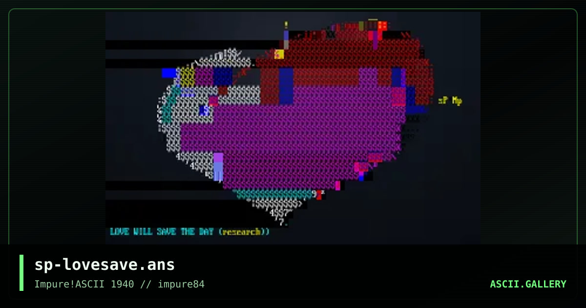 LOVE WILL SAVE THE DAY, by spinsane, 2023