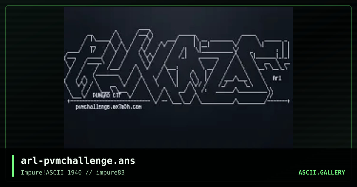 arl-pvmchallenge.ans, by arlequin, 2022